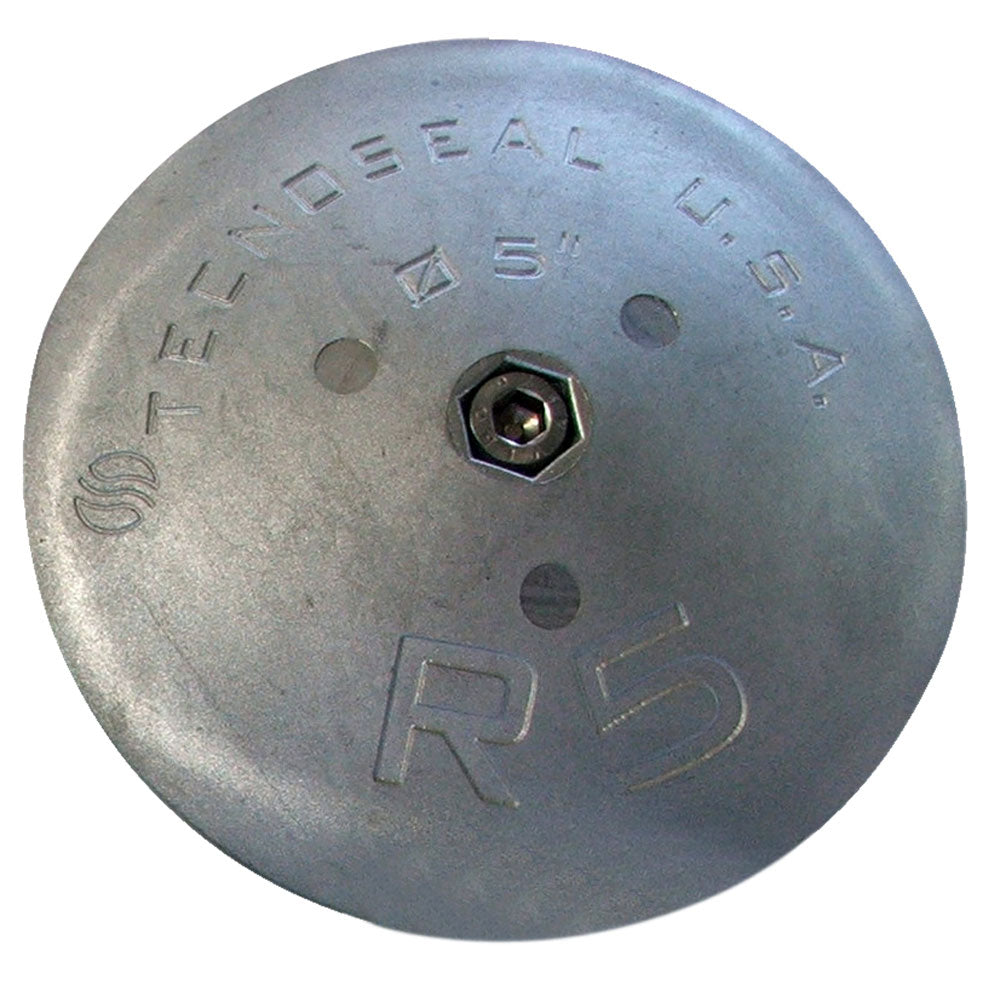 Tecnoseal R5AL Rudder Anode - Aluminum - 5" x 7/8" — marine anodes
