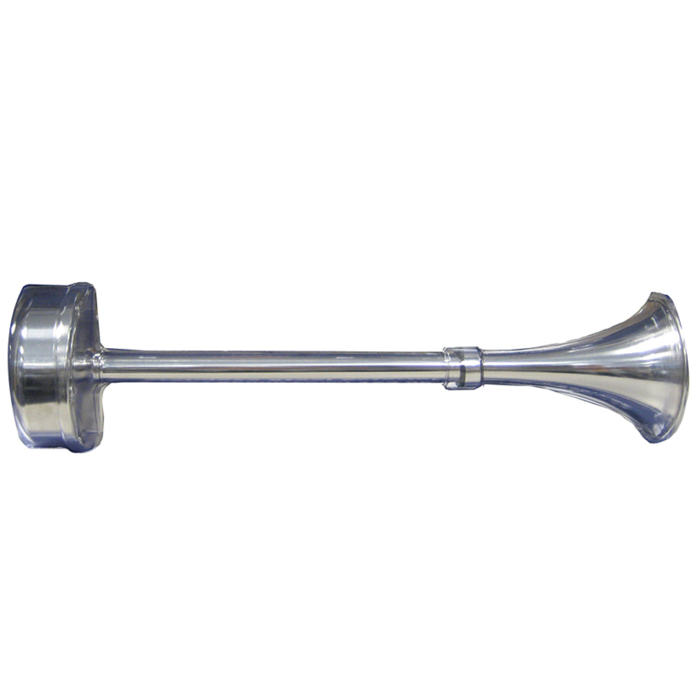 Schmitt Marine Standard Single Trumpet Horn - 12V - Stainless Exterior — marine horns