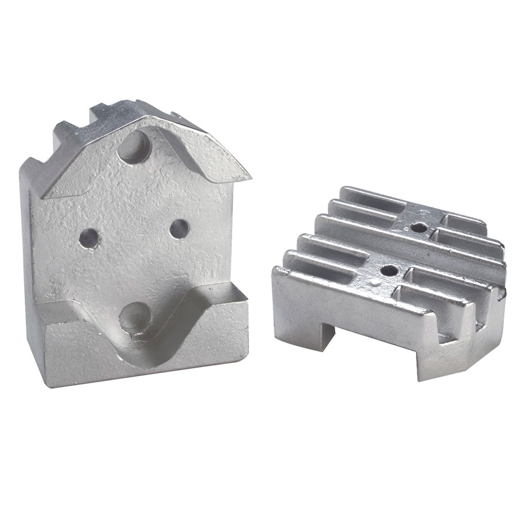 Tecnoseal Gimbal Block Anode - Zinc Finned — marine anodes