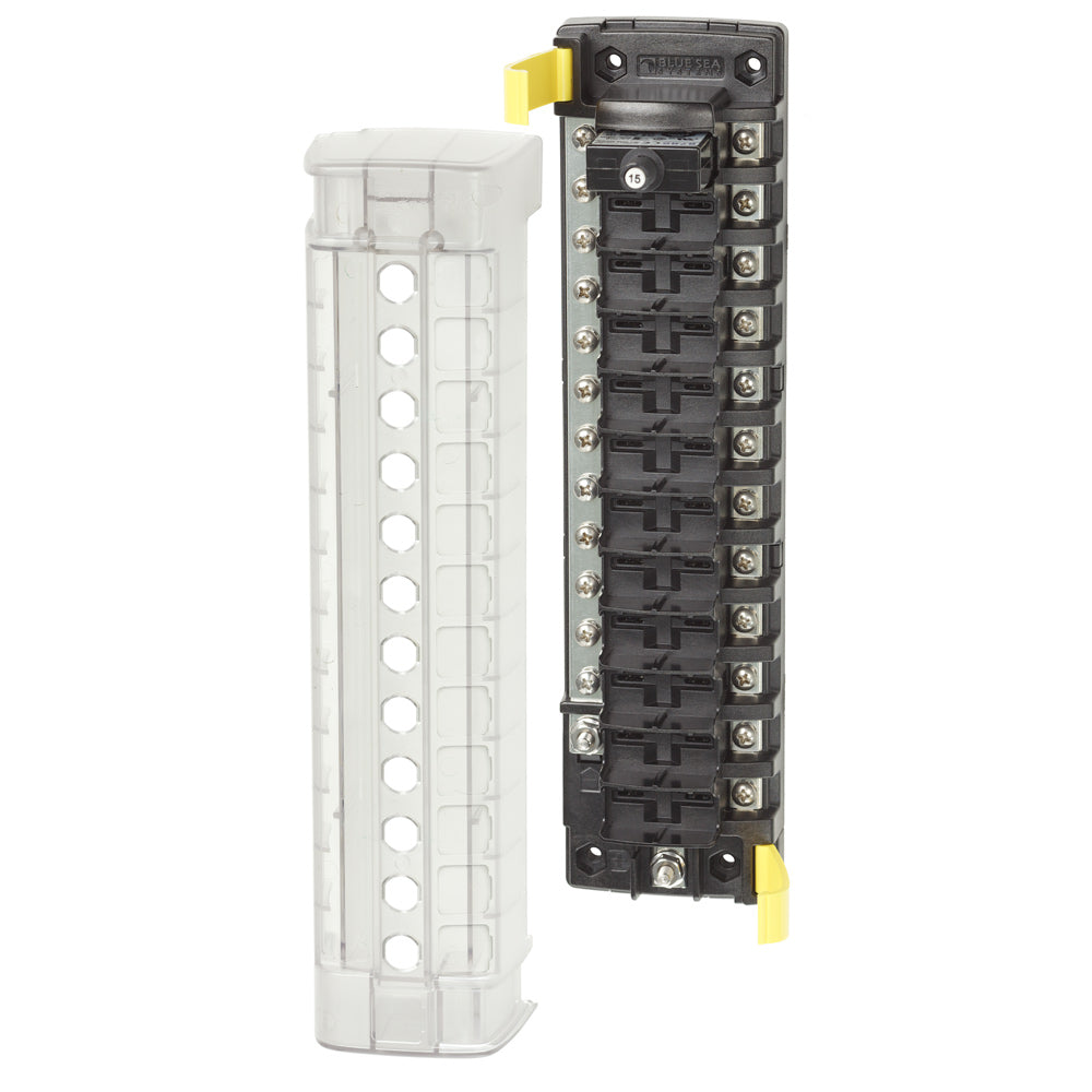 Blue Sea Systems Blue Sea 5054 ST CLB Circuit Breaker Block - 12 Position w/Negative Bus — marine circuit breakers