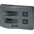 Blue Sea Systems Blue Sea 4303 WeatherDeck® 12V DC Waterproof Switch Panel - 2 Position — marine electrical panels