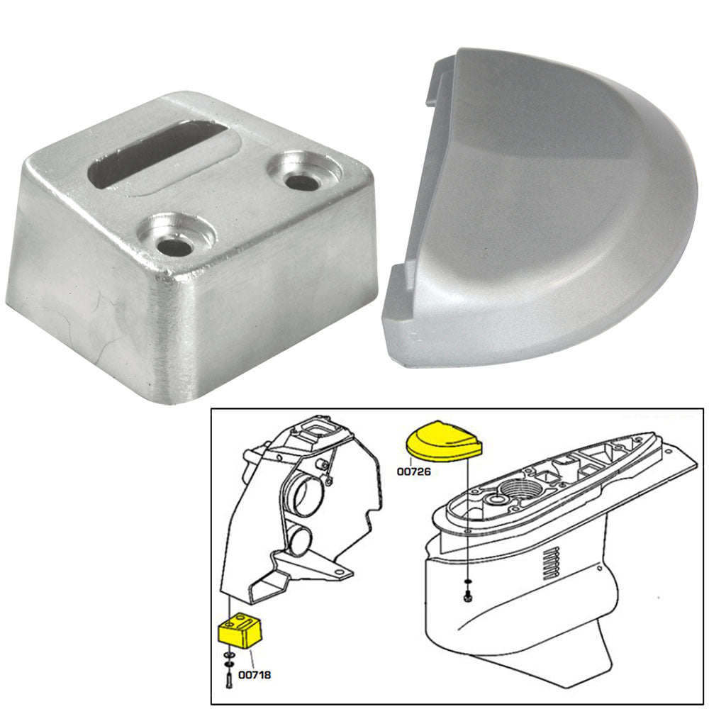 Tecnoseal Anode Kit w/Hardware - Volvo SX - Magnesium — marine anodes