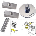 Tecnoseal Anode Kit w/Hardware - Mercury Verado 4 - Aluminum — marine anodes