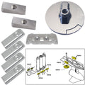 Tecnoseal Anode Kit w/Hardware - Mercury Verado 6 - Aluminum — marine anodes