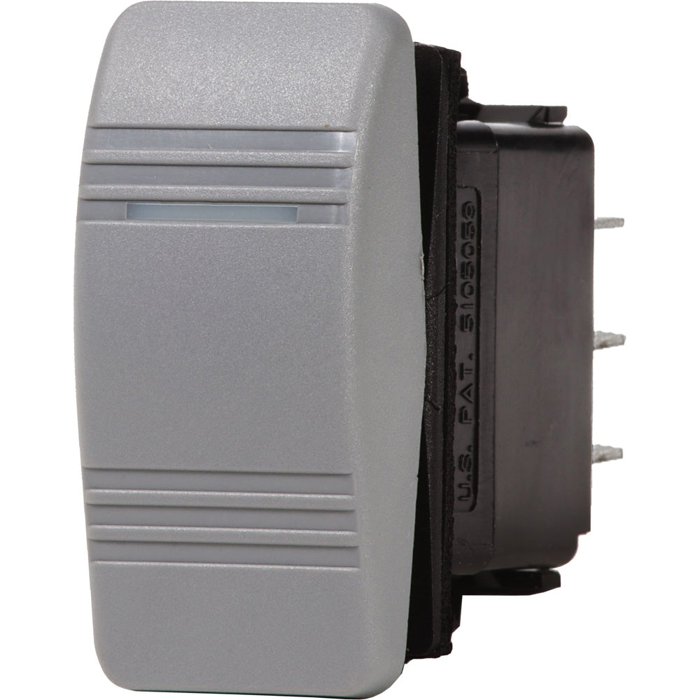 Blue Sea Systems Blue Sea 7944 Contura III Switch SPDT - (ON)-OFF-ON - Grey — marine switches & accessories