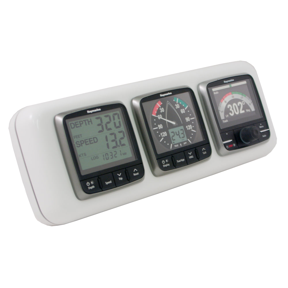 NavPod GP1301 InstrumentPod Precut w/3-3.6" Holes f/9.5" Guard — marine display mounts