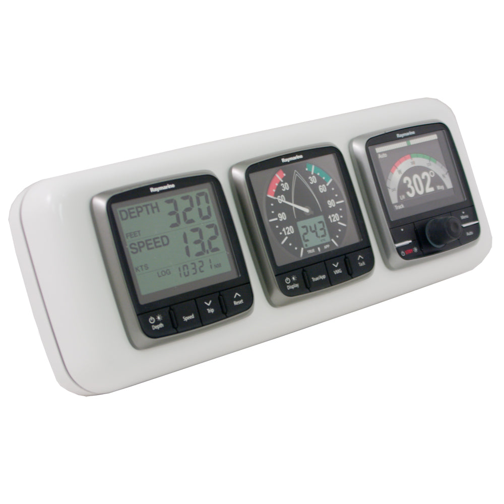 NavPod GP2301 InstrumentPod Precut w/3-3.6" Holes f/12" Guard — marine display mounts
