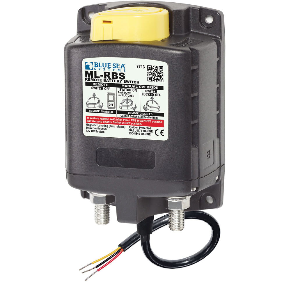 Blue Sea Systems Blue Sea 7713 ML-RBS Remote Battery Switch w/Manual Control Release - 12V — marine battery management