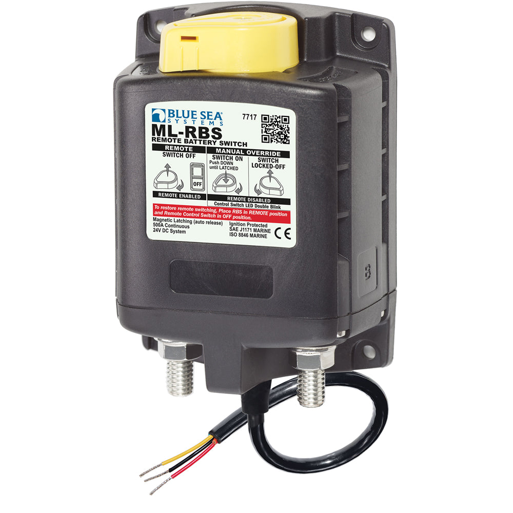 Blue Sea Systems Blue Sea 7717 ML-RBS Remote Battery Switch w/Manual Control Auto-Release - 24V — marine battery management