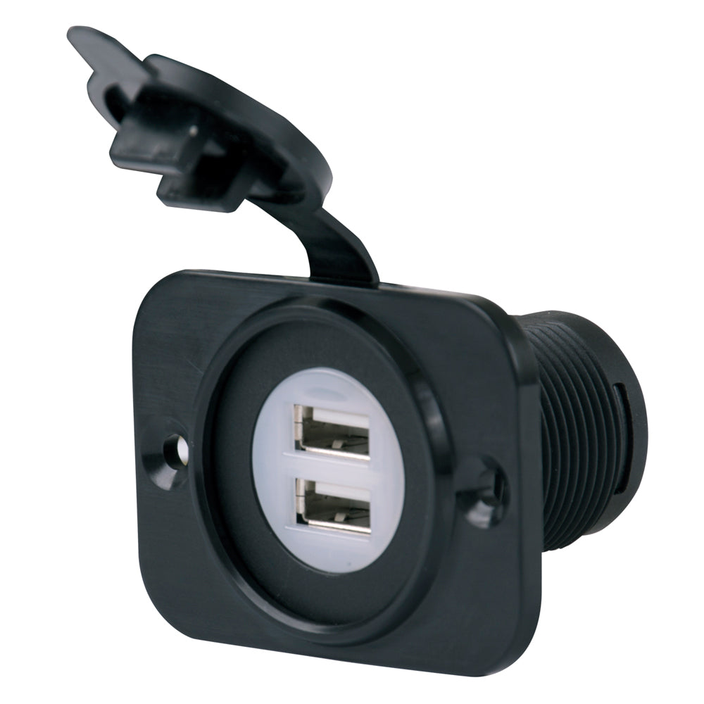 Marinco SeaLink® Deluxe Dual USB Charger Receptacle — marine accessories
