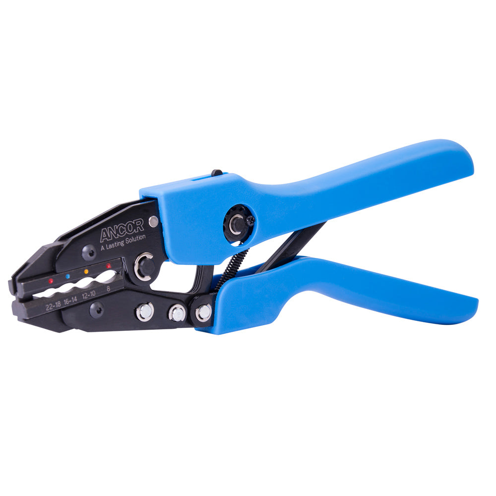 Ancor Single Crimp Ratchet Tool f/22-8 AWG Heatshrink, Vinyl & Nylon Insulated Terminals & Connectors — marine tools