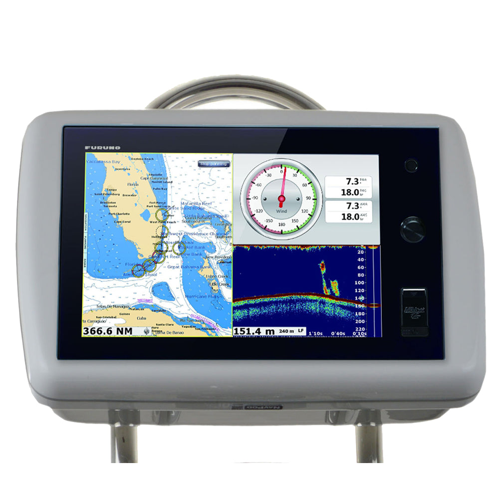 NavPod GP1036 SailPod Pre-Cut f/Furuno NavNet TZtouch 14.1" Multi Touch f/9.5" Wide Guard — marine display mounts