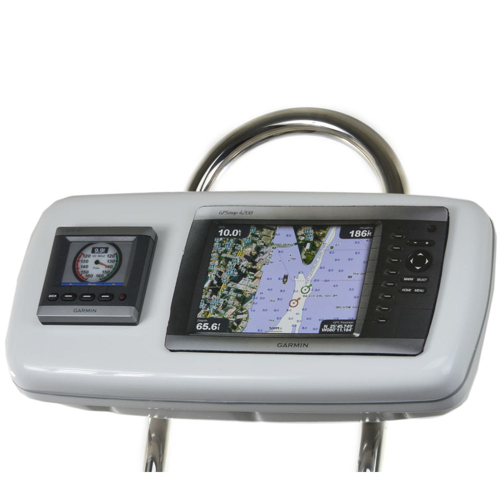 NavPod GP1040-02 SystemPod Pre-Cut f/Garmin 4008/4208 & 1 Instrument f/9.5" Wide Guard — marine display mounts