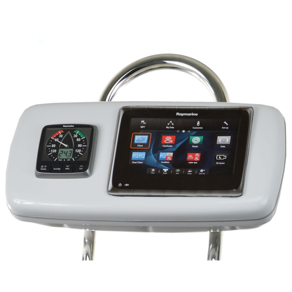 NavPod GP1040-14 SystemPod Pre-Cut f/Raymarine a95/a97/a98 & 1 Instrument f/9.5" Wide Guard — marine display mounts