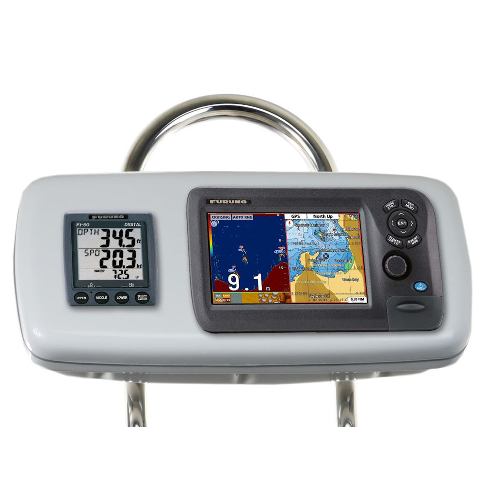 NavPod GP1040-18 SystemPod Pre-Cut f/Furuno GP1870/GP1870F & 1 Instrument f/9.5" Wide Guard — marine display mounts