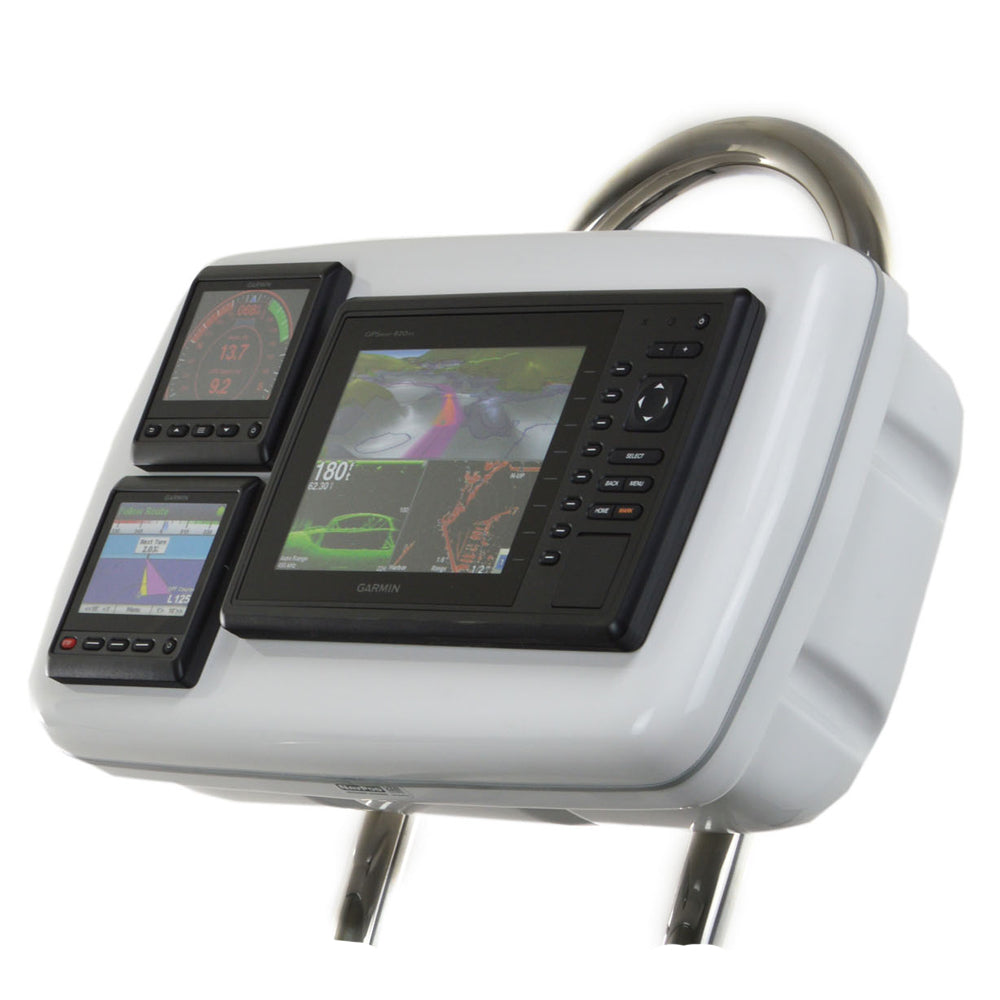 NavPod GP1088 SystemPod Pre-Cut f/Garmin 820/820xs/840xs & 2 Instruments f/9.5" Wide Guard — marine display mounts