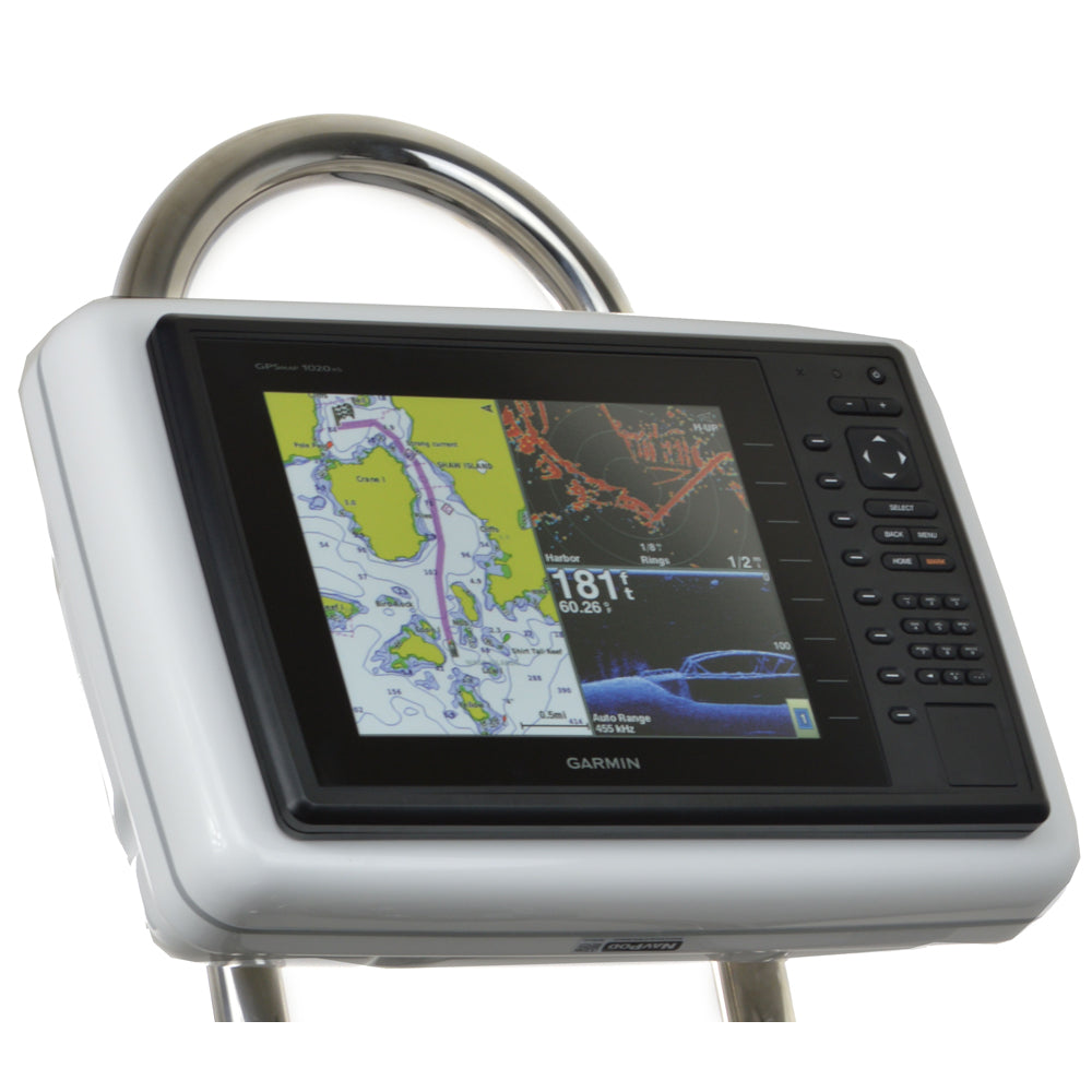NavPod GP1201 SailPod Pre-Cut f/Garmin 1020 / 1020xs / 1040xs f/9.5" Wide Guard — marine display mounts