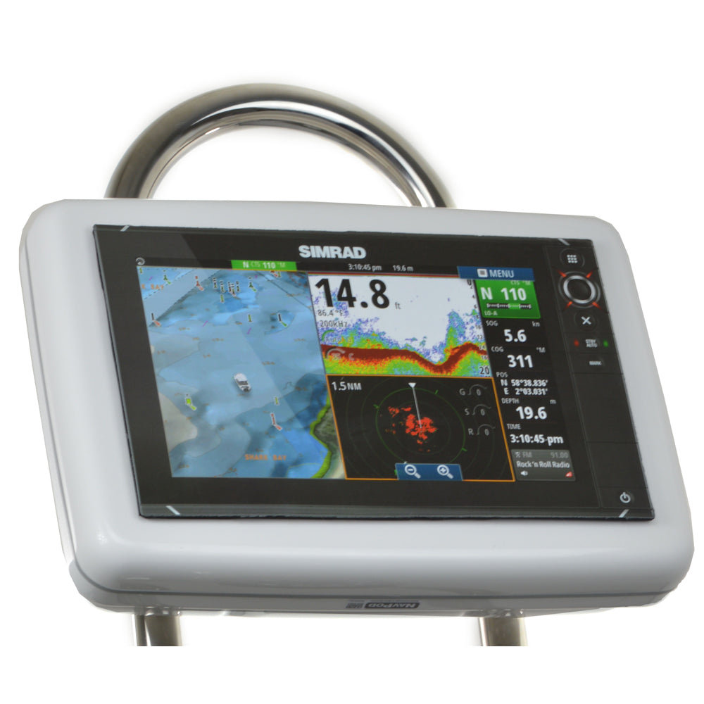 NavPod GP1202 SailPod Pre-Cut f/Simrad NSS12 evo2 or B&G Zeus² 12 f/9.5" Wide Guard — marine display mounts