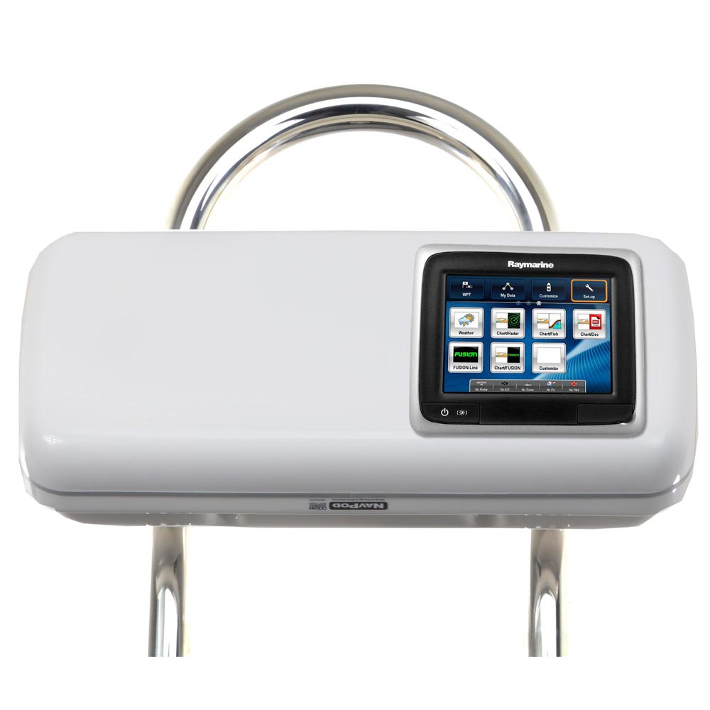 NavPod GP1507 SystemPod Pre-Cut f/Raymarine a65/a67/a68 w/Space On The Left f/9.5" Wide Guard — marine display mounts
