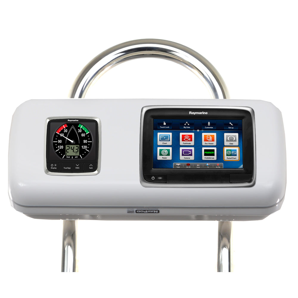 NavPod GP1513 SystemPod Pre-Cut f/Raymarine a75/a77/a78 & 1 Instrument f/9.5" Wide Guard — marine display mounts