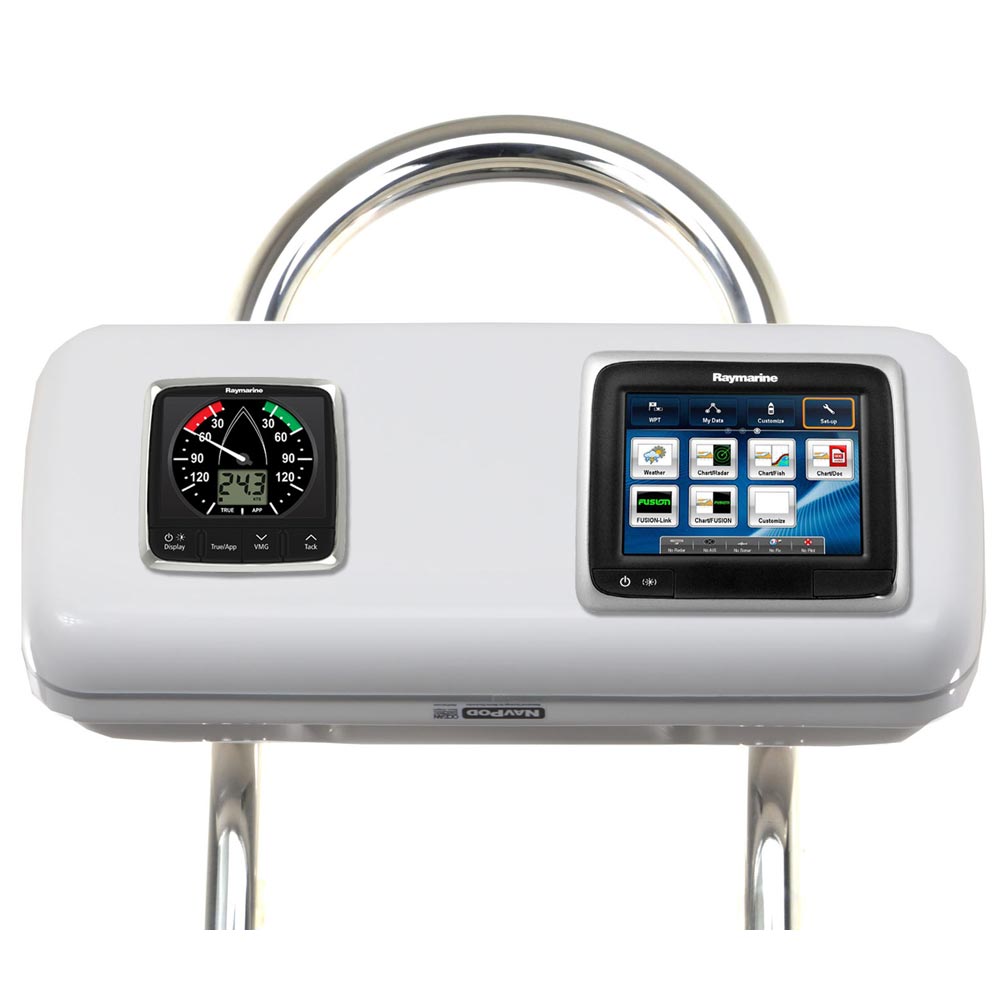 NavPod GP1517 SystemPod Pre-Cut f/Raymarine a65/a67/a68 & 1 Instrument f/9.5" Wide Guard — marine display mounts
