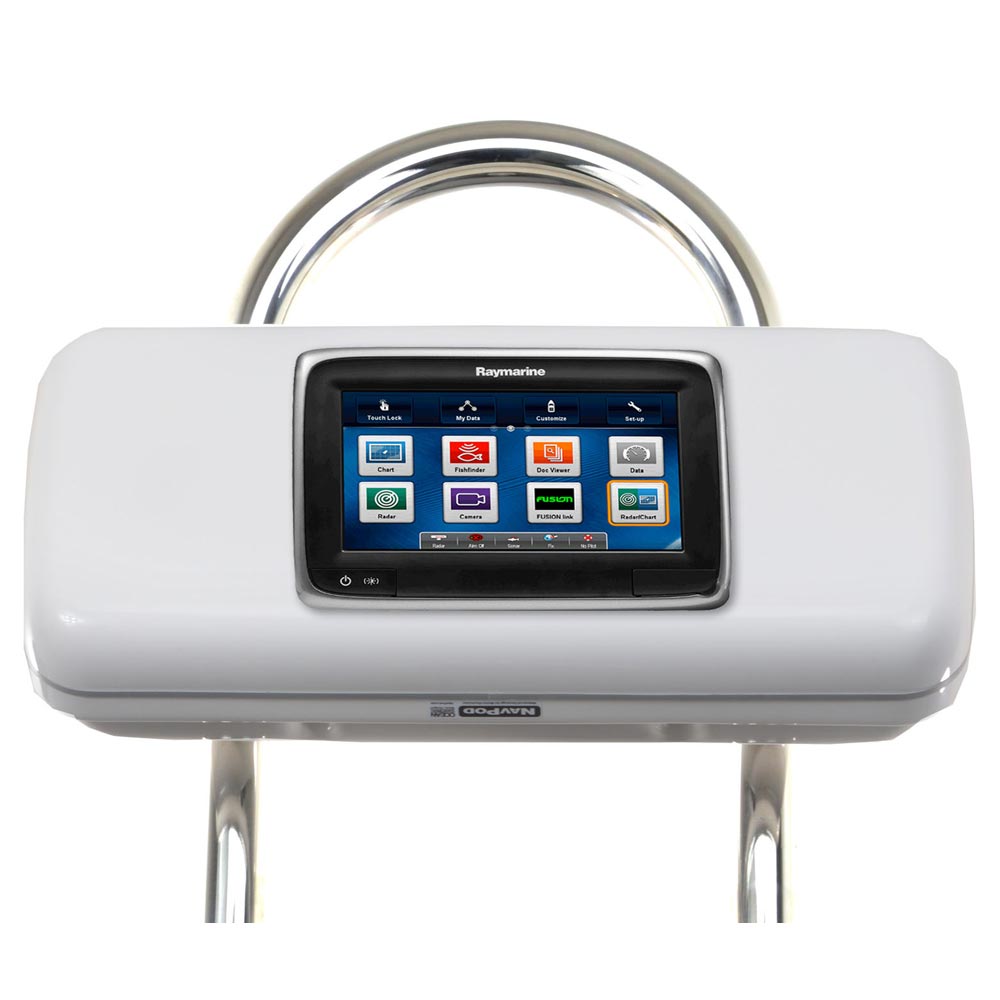 NavPod GP1523 SystemPod Pre-Cut f/Raymarine a75/a77/a78 Mounted In Center f/9.5" Wide Guard — marine display mounts