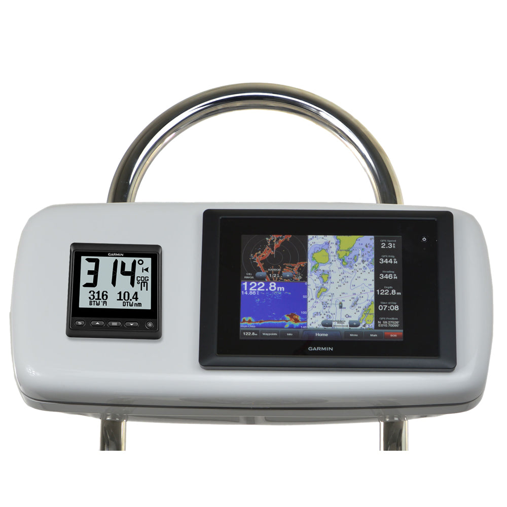 NavPod GP2040-02 SystemPod Pre-Cut f/Garmin 4008/4208 & 1 Instrument f/12" Wide Guard — marine display mounts