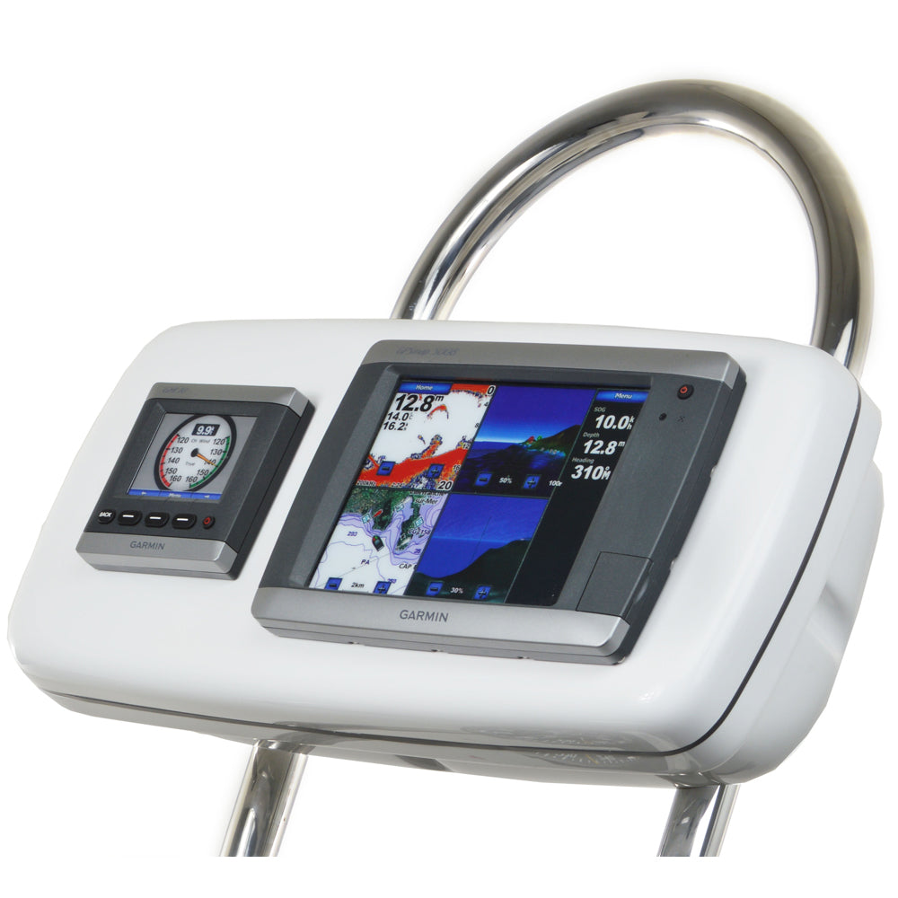 NavPod GP2040-04 SystemPod Pre-Cut f/Garmin 5008/5208 & 1 Instrument f/12" Wide Guard — marine display mounts
