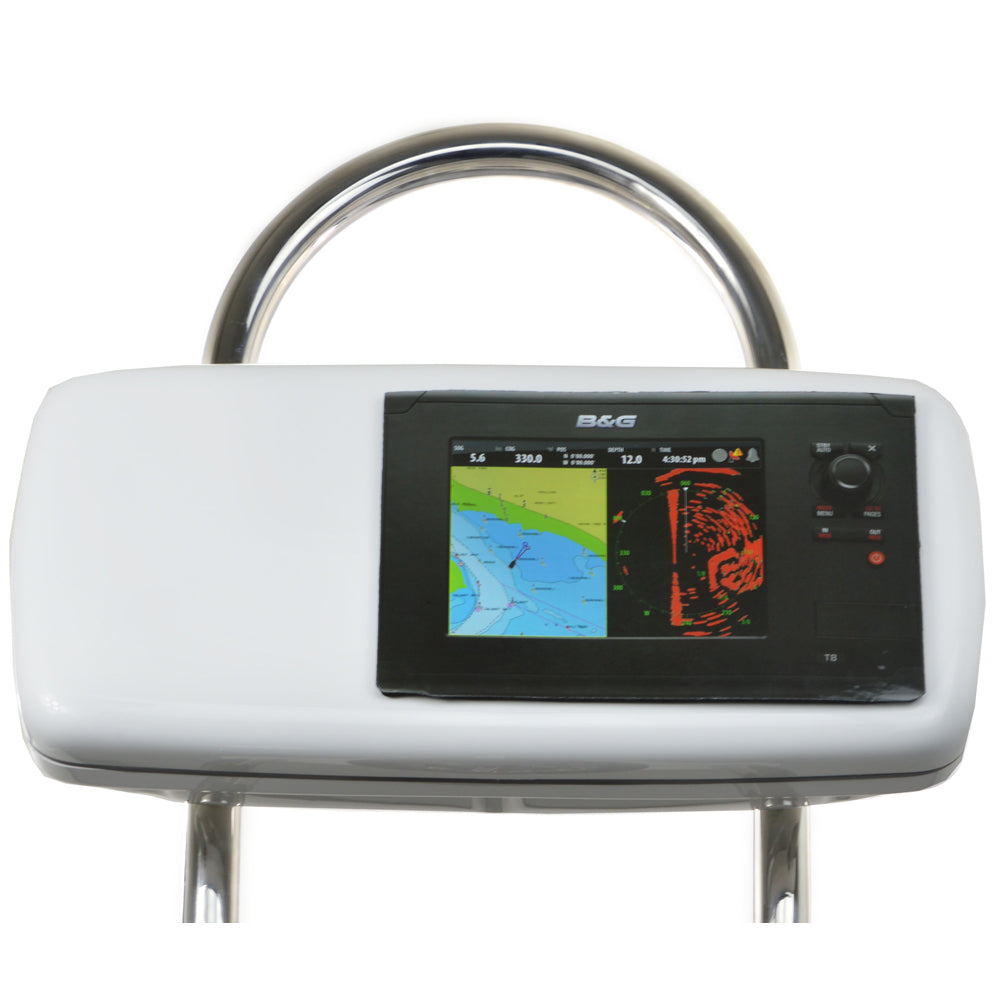 NavPod GP2040-08 SystemPod Pre-Cut f/Simrad NSS8 or B&G Zeus Touch 8 & 2 Instruments f/12" Wide Guard — marine display mounts