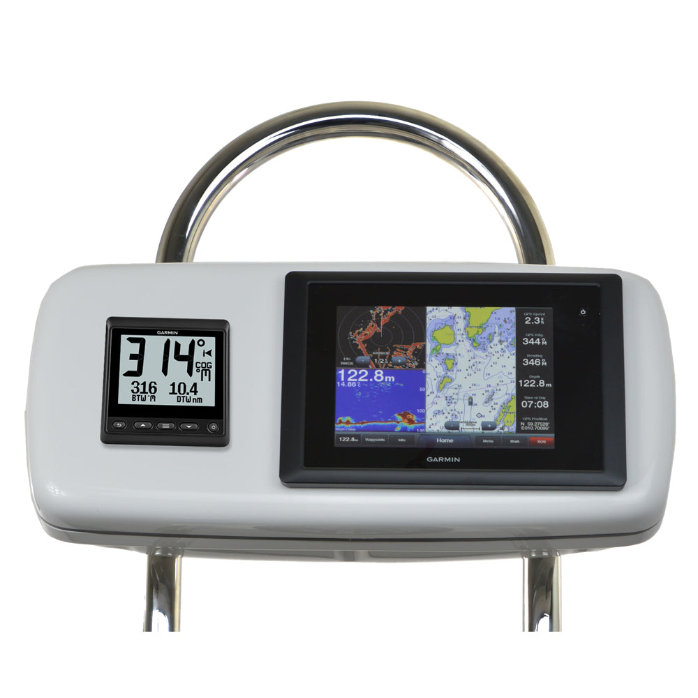 NavPod GP2040-11 SystemPod Pre-Cut f/Garmin 8008/8208 & 1 Instrument f/12" Wide Guard — marine display mounts