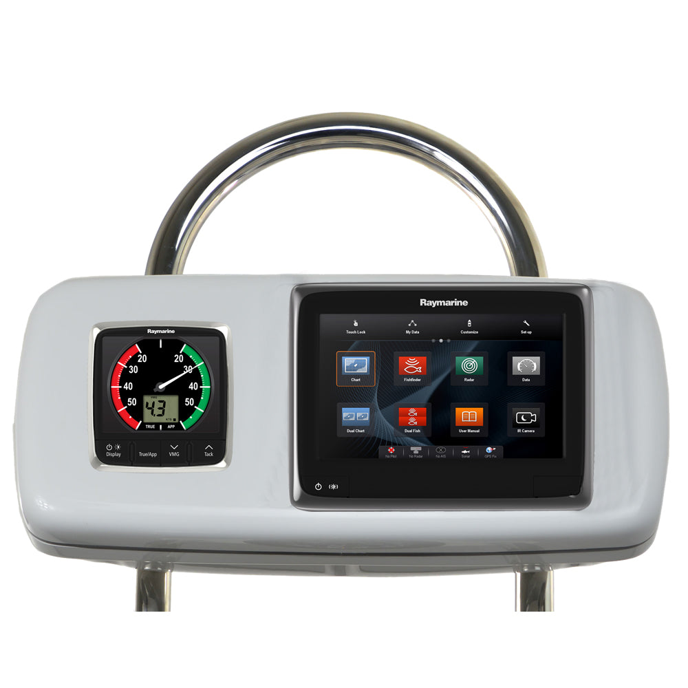 NavPod GP2040-14 SystemPod Pre-Cut f/Raymarine a95/a97/a98 & 1 Instrument f/12" Wide Guard — marine display mounts