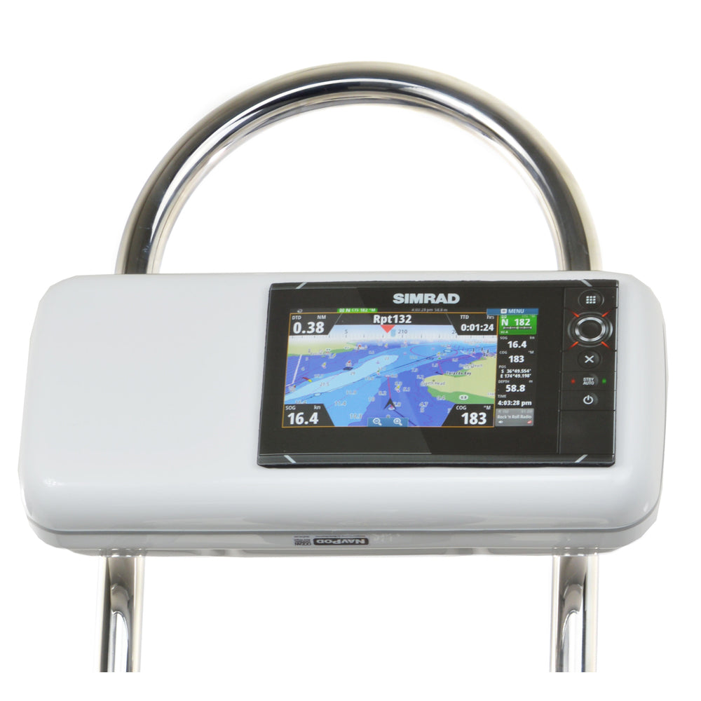 NavPod GP2506 SystemPod Pre-Cut f/Simrad NSS7 evo2 or B&G Zeus² 7 w/Space On The Left f/12" Wide Guard — marine display mounts