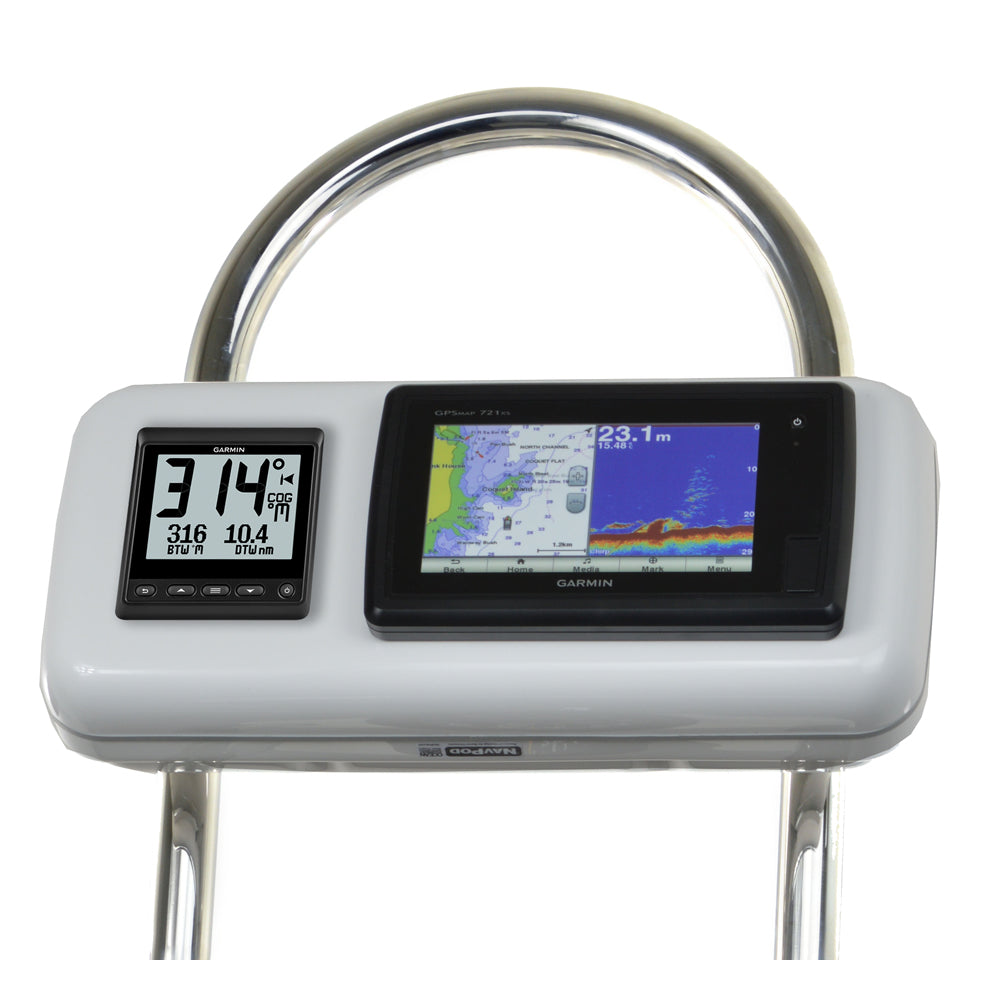 NavPod GP2511 SystemPod Pre-Cut f/Garmin 7xx and 7x Series & 1 Instrument f/12" Wide Guard — marine display mounts