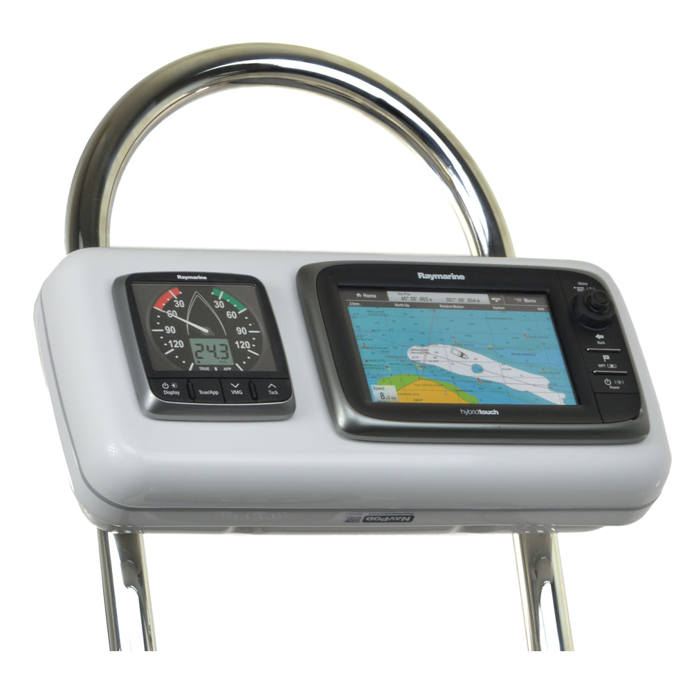 NavPod GP2512 SystemPod Pre-Cut f/Raymarine e7/e7D & 1 Instrument f/12" Wide Guard — marine display mounts