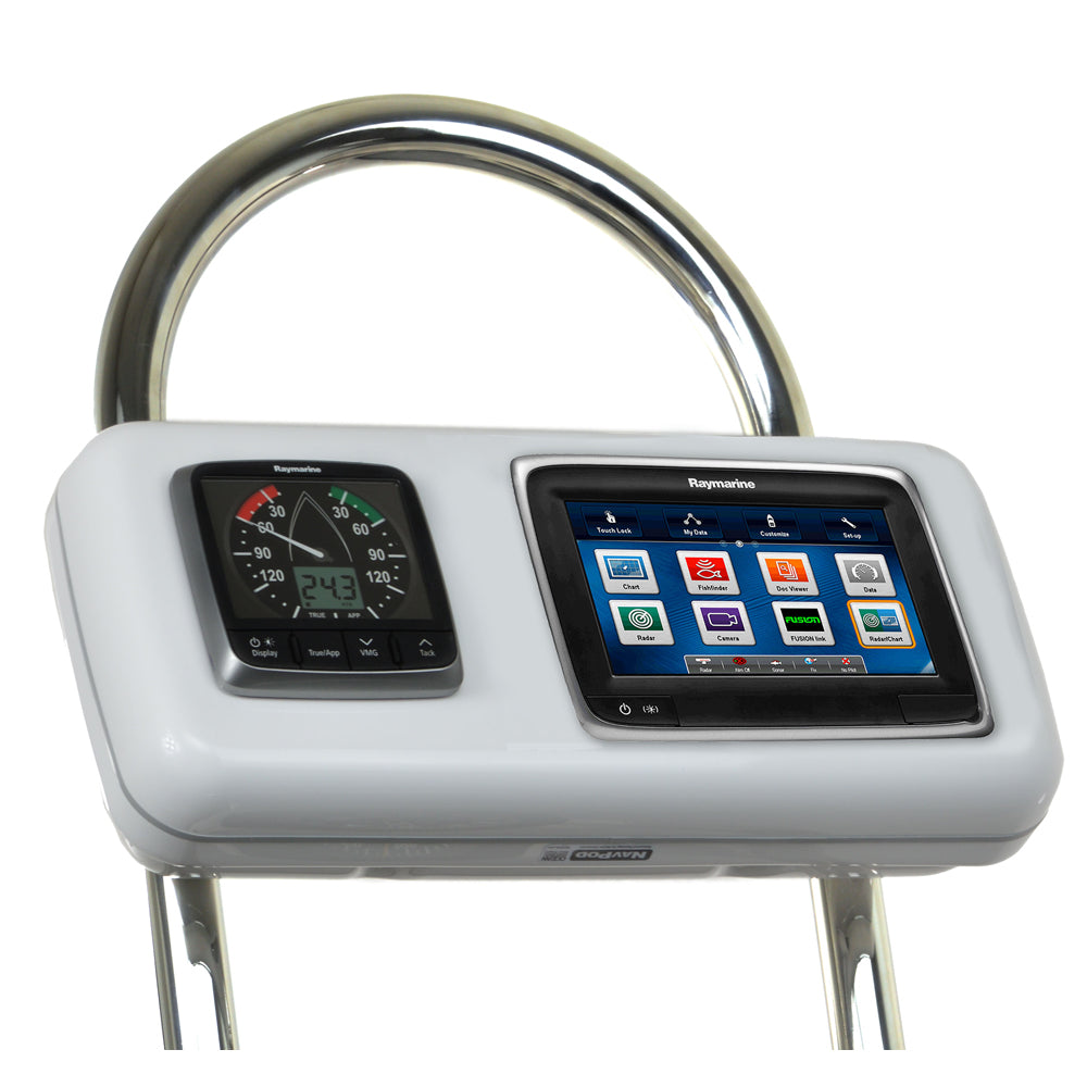 NavPod GP2513 SystemPod Pre-Cut f/Raymarine a75/a77/a78 & 1 Instrument f/12" Wide Guard — marine display mounts