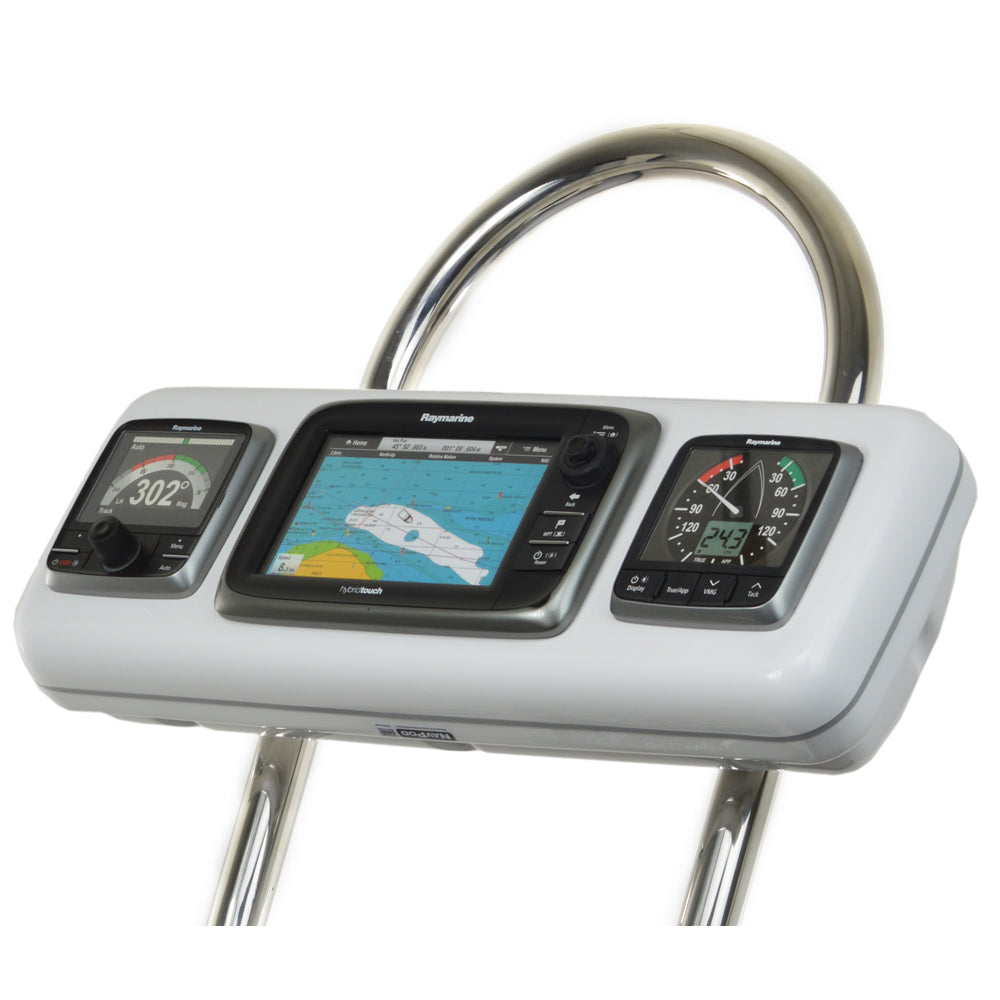 NavPod GP2604 SystemPod Pre-Cut f/Raymarine e7/e7D & 2 Instruments f/12" Wide Guard — marine display mounts