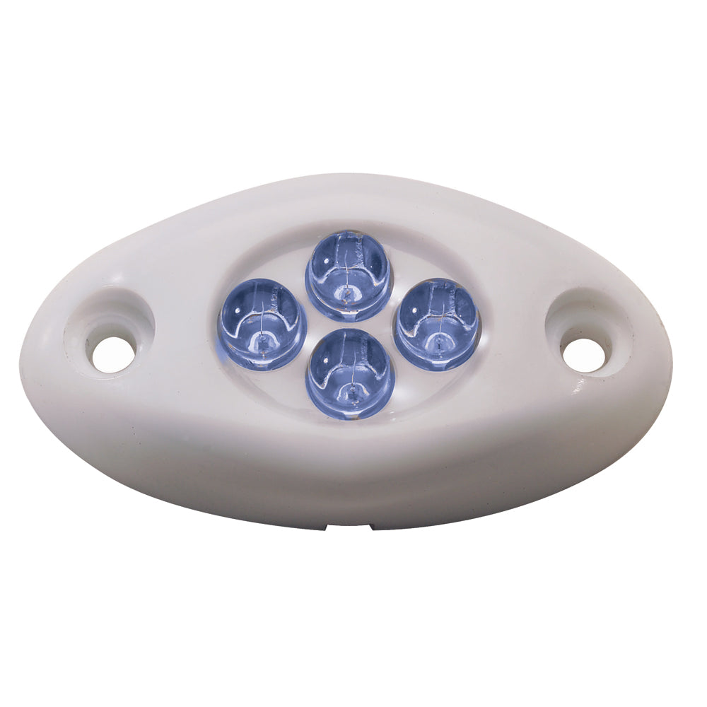 Innovative Lighting Courtesy Light - 4 LED Surface Mount - Blue LED/White Case — marine interior / courtesy light