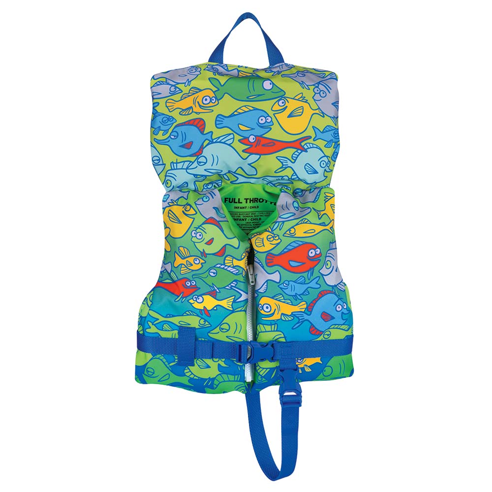 Full Throttle Character Vest - Infant/Child Less Than 50lbs - Fish — marine personal flotation devices