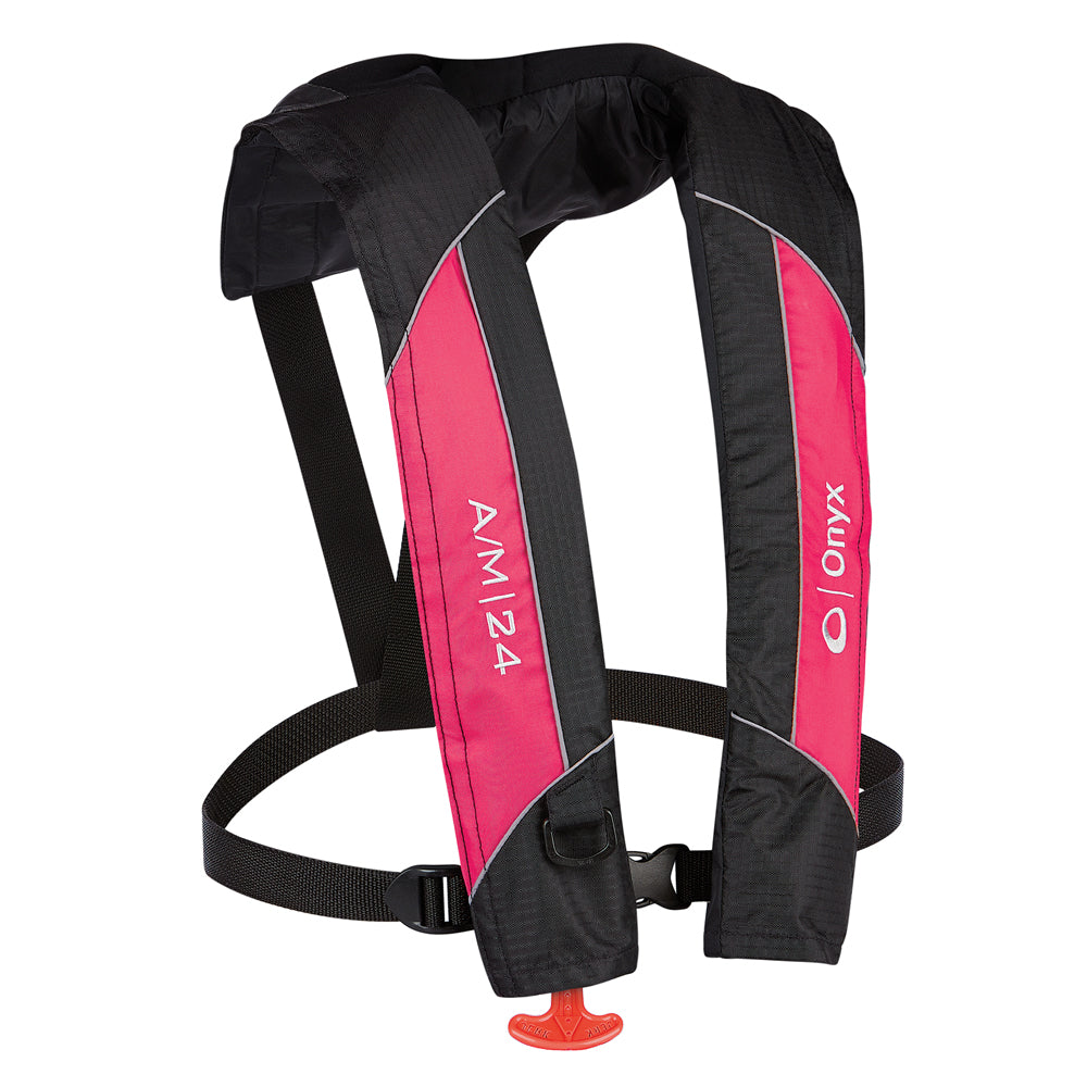 Onyx Outdoor Onyx A/M-24 Automatic/Manual Inflatable PFD Life Jacket - Pink — marine paddlesports