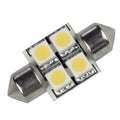Lunasea Lighting Lunasea Pointed Festoon 4 LED Light Bulb - 31mm - Cool White — marine bulbs
