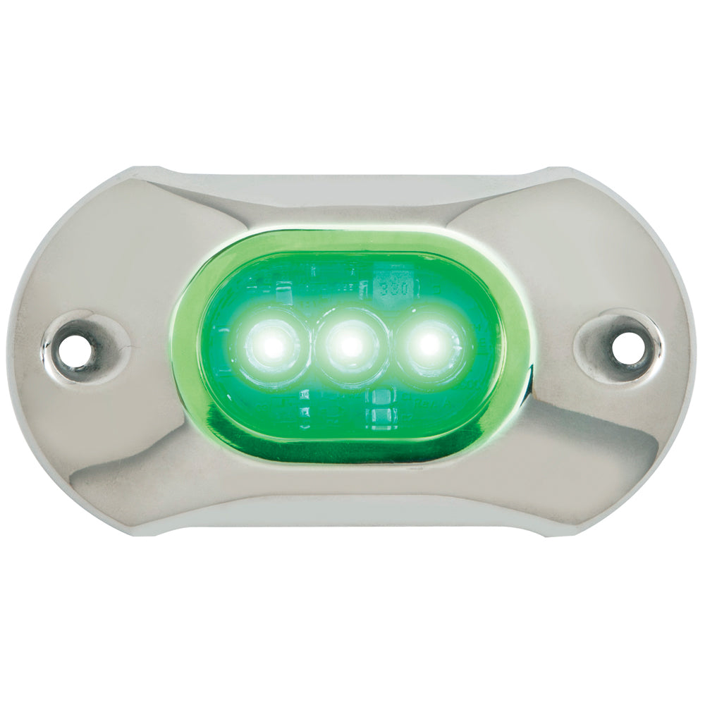 Attwood Marine Attwood Light Armor Underwater LED Light - 3 LEDs - Green — marine underwater lighting