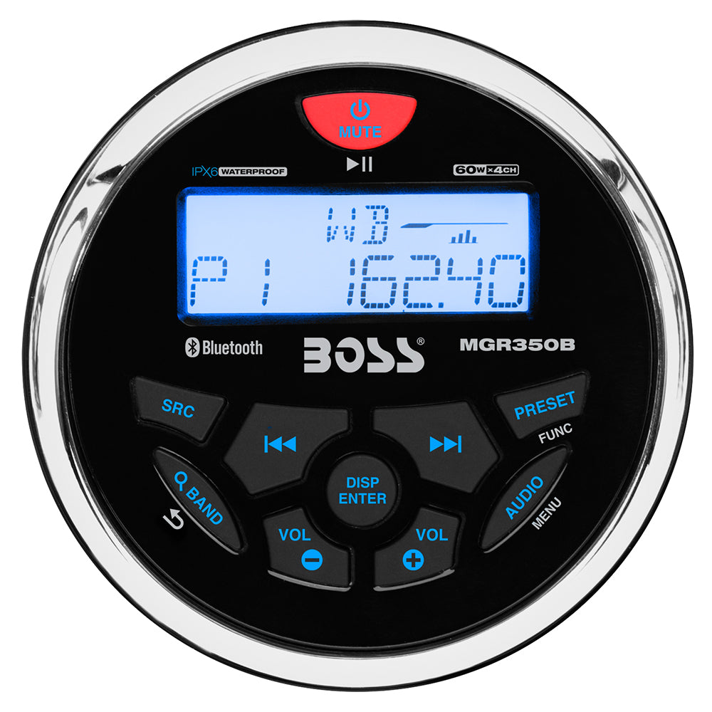 Boss Audio MGR350B Marine Stereo w/AM/FM/BT/USB — marine stereos
