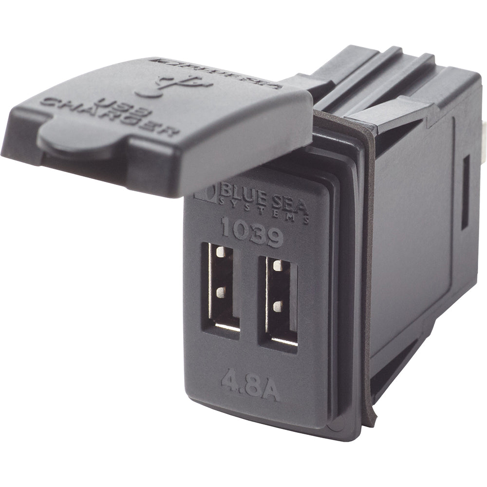 Blue Sea Systems Blue Sea Dual USB Charger - 24V Contura Mount — marine accessories