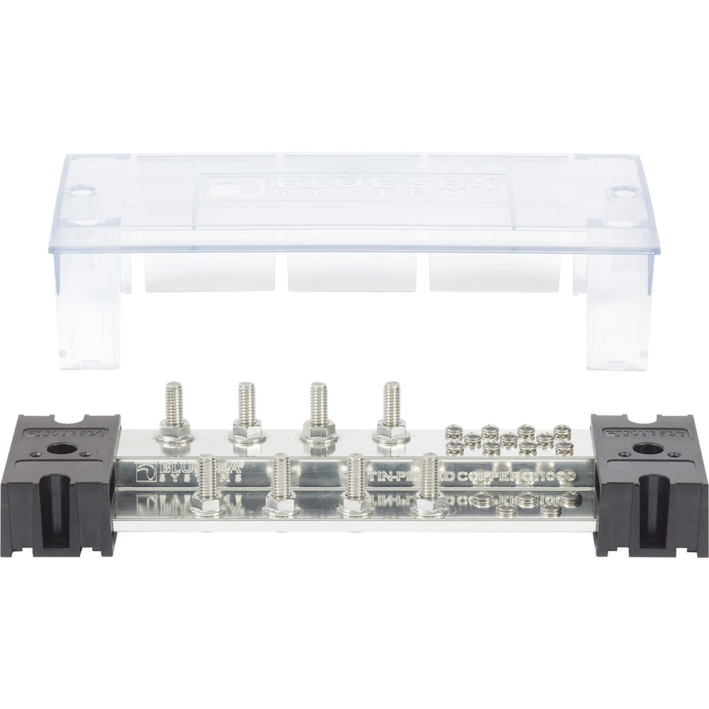 Blue Sea Systems Blue Sea PowerBar 1000 - 8 5/16" Terminal Studs w/Cover — marine busbars