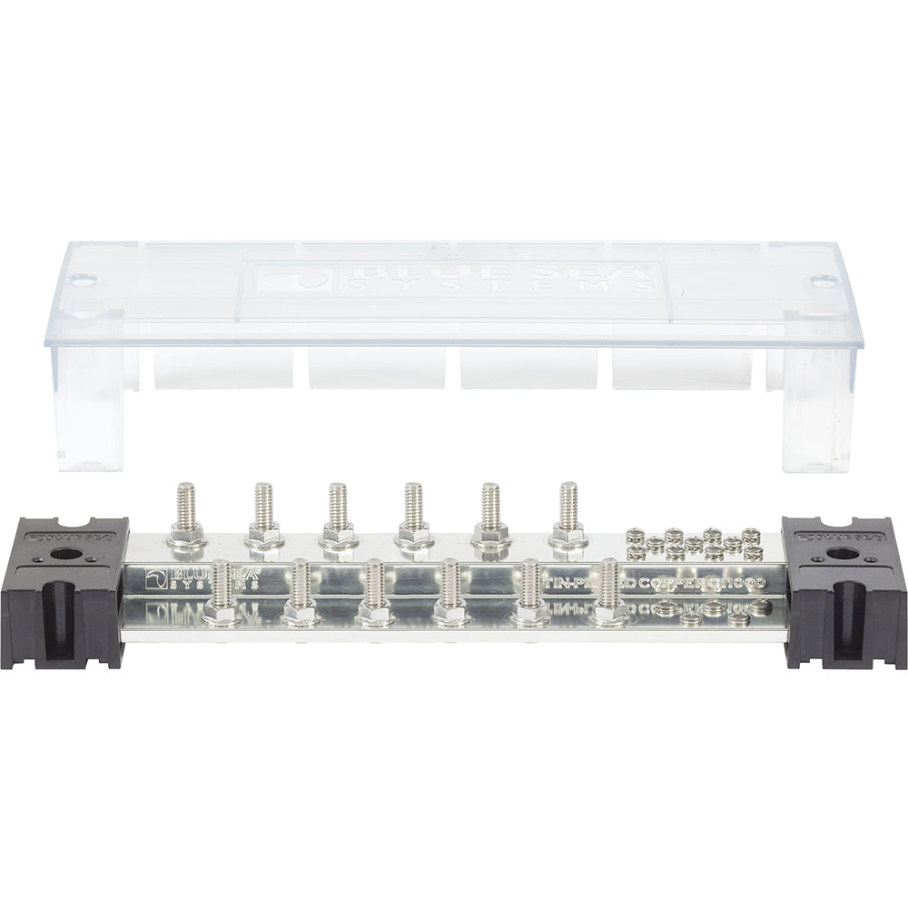 Blue Sea Systems Blue Sea PowerBar 1000 - 12 5/16" Terminal Studs w/Cover — marine busbars