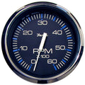 Faria Beede Instruments Faria Chesapeake Black 4" Tachometer - 6000 RPM (Gas) (Inboard & I/O) — marine gauges