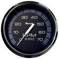 Faria Beede Instruments Faria Chesapeake Black 4" Tachometer - 7000 RPM (Gas) (All Outboards) — marine gauges