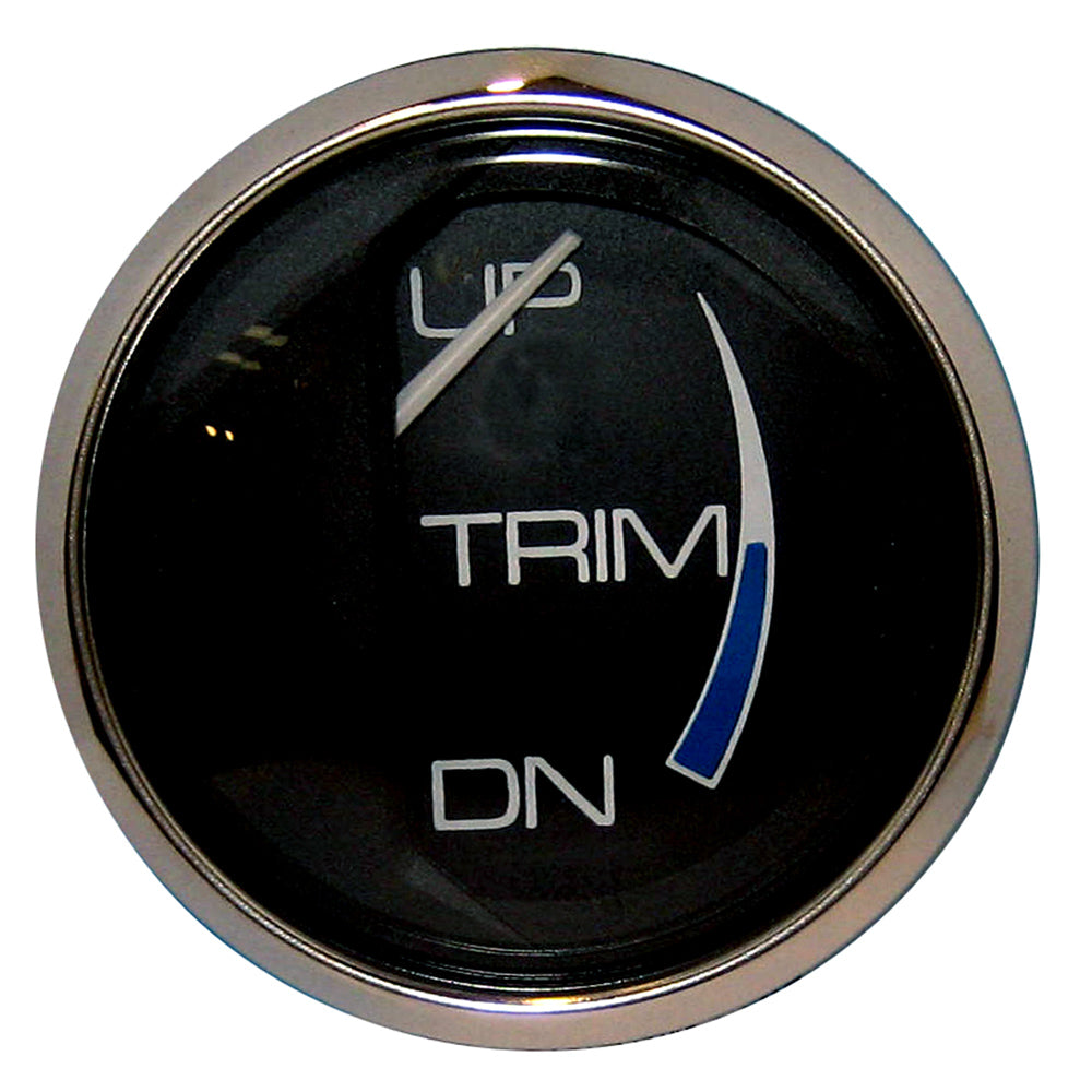 Faria Beede Instruments Faria Chesapeake Black 2" Trim Gauge (Mercury / Mariner / Mercruiser / Volvo DP / Yamaha '01 and newer) — marine gauges