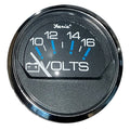 Faria Beede Instruments Faria Chesapeake Black 2" Voltmeter (10-16 VDC) — marine gauges