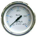 Faria Beede Instruments Faria Chesapeake White SS 4" Tachometer - 4000 RPM (Diesel)(Mechanical Takeoff & Var Ratio Alt) — marine gauges